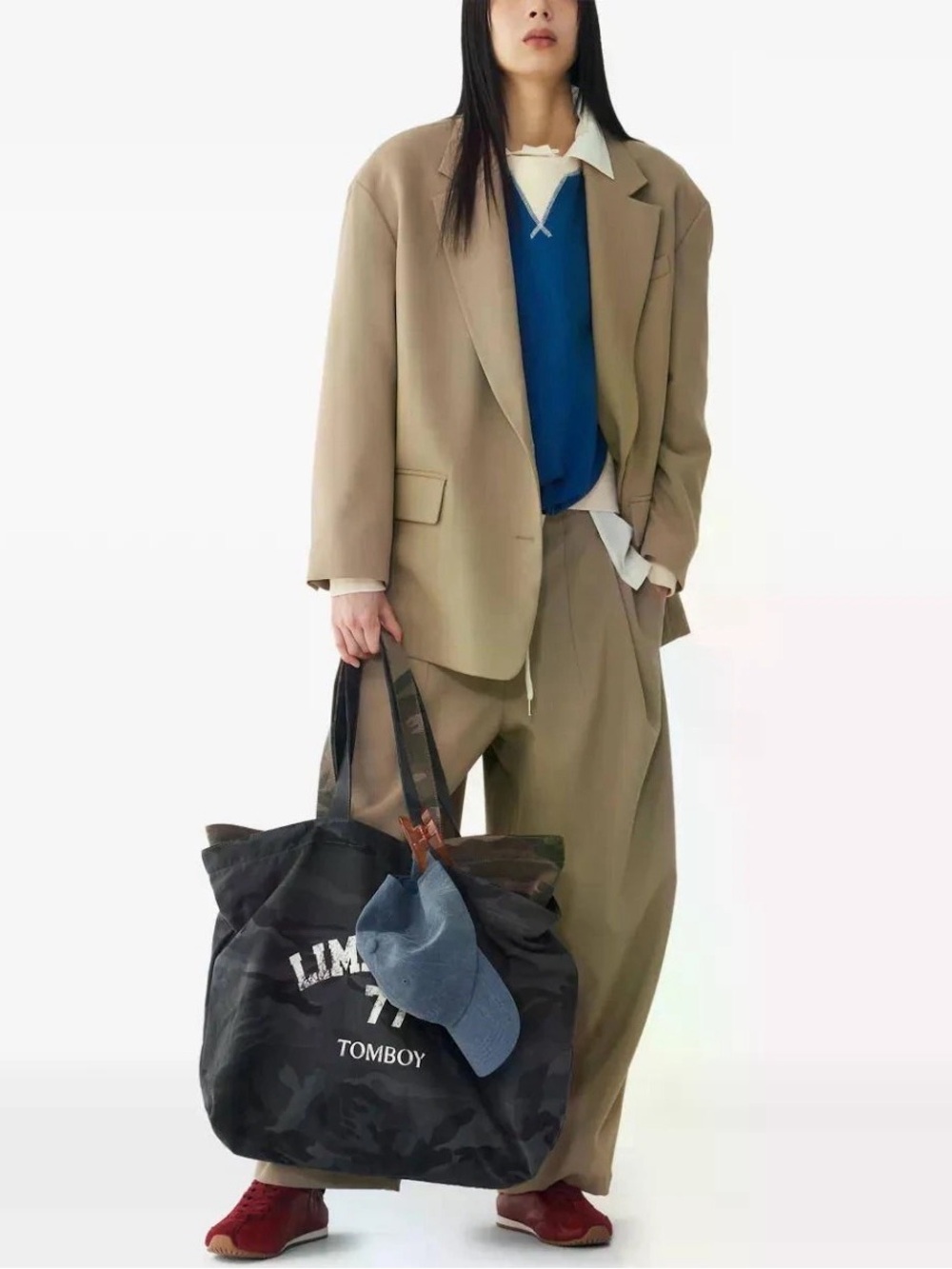 Studio Tomboy Oversized Wool Blend Blazer